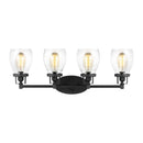 Generation Lighting - 4414504-112 - Four Light Wall / Bath - Belton - Midnight Black