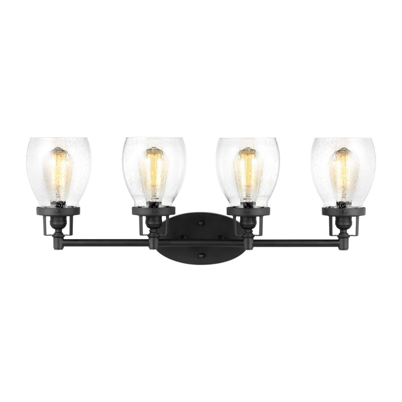 Generation Lighting - 4414504-112 - Four Light Wall / Bath - Belton - Midnight Black