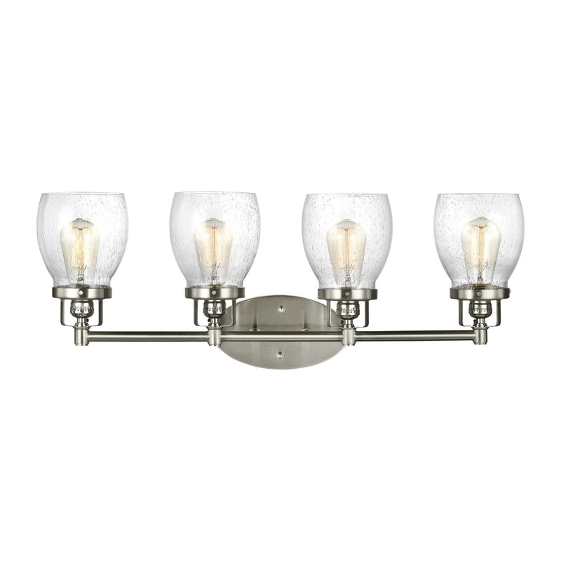 Generation Lighting - 4414504EN7-962 - Four Light Wall/ Bath - Belton - Brushed Nickel