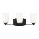 Generation Lighting - 4428903-112 - Three Light Wall / Bath - Franport - Midnight Black
