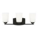 Generation Lighting - 4428903-112 - Three Light Wall / Bath - Franport - Midnight Black