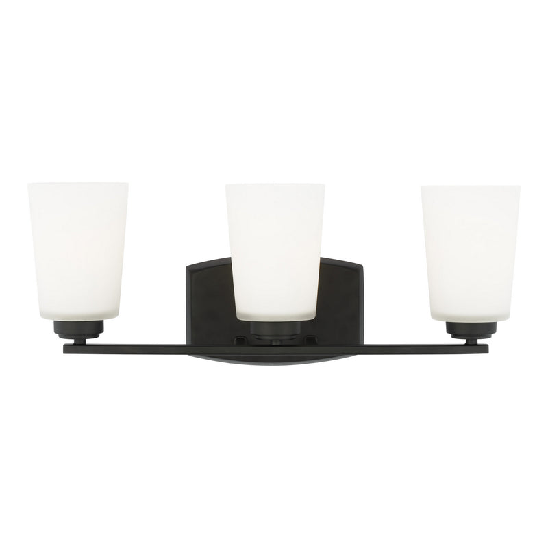 Generation Lighting - 4428903EN3-112 - Three Light Wall / Bath - Franport - Midnight Black