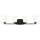 Generation Lighting - 4428904-112 - Four Light Wall / Bath - Franport - Midnight Black