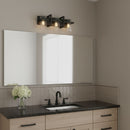 Generation Lighting - 4441503-112 - Three Light Wall / Bath - Mitte - Midnight Black