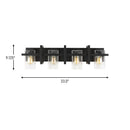 Four Light Wall / Bath<br /><span style="color:#4AB0CE;">Entrega: 4-10 dias en USA</span><br /><span style="color:#4AB0CE;font-size:60%;">PREGUNTE POR ENTREGA EN PANAMA</span><br />Collection: Mitte<br />Finish: Midnight Black