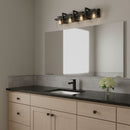 Generation Lighting - 4441504-112 - Four Light Wall / Bath - Mitte - Midnight Black