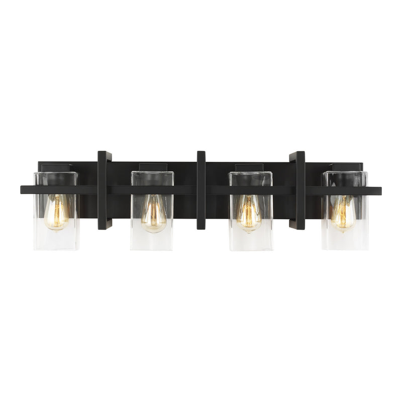 Four Light Wall / Bath<br /><span style="color:#4AB0CE;">Entrega: 4-10 dias en USA</span><br /><span style="color:#4AB0CE;font-size:60%;">PREGUNTE POR ENTREGA EN PANAMA</span><br />Collection: Mitte<br />Finish: Midnight Black
