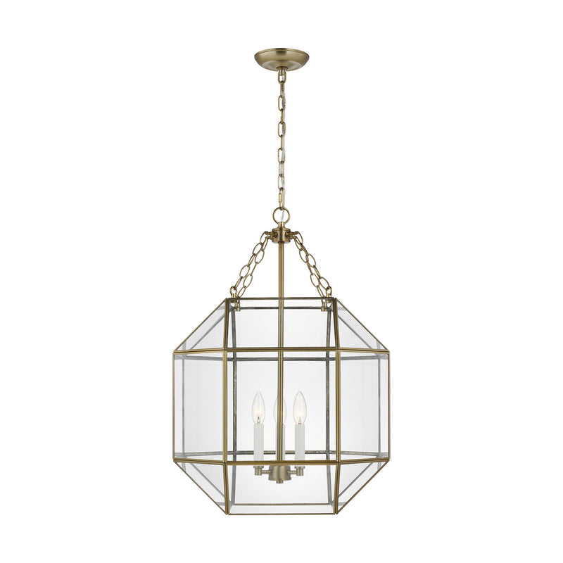 Visual Comfort Studio - 5279403EN-848 - Three Light Lantern - Morrison - Satin Brass