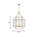 Four Light Lantern<br /><span style="color:#4AB0CE;">Entrega: 4-10 dias en USA</span><br /><span style="color:#4AB0CE;font-size:60%;">PREGUNTE POR ENTREGA EN PANAMA</span><br />Collection: Morrison<br />Finish: Satin Brass