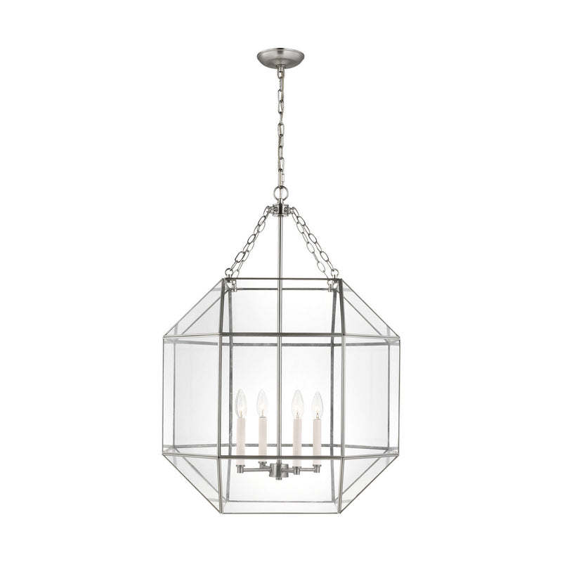 Visual Comfort Studio - 5279404-962 - Four Light Lantern - Morrison - Brushed Nickel