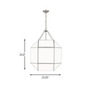 Four Light Lantern<br /><span style="color:#4AB0CE;">Entrega: 4-10 dias en USA</span><br /><span style="color:#4AB0CE;font-size:60%;">PREGUNTE POR ENTREGA EN PANAMA</span><br />Collection: Morrison<br />Finish: Brushed Nickel