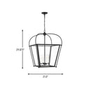Visual Comfort Studio - 5291004-112 - Four Light Foyer - Charleston - Midnight Black