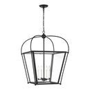 Four Light Foyer<br /><span style="color:#4AB0CE;">Entrega: 4-10 dias en USA</span><br /><span style="color:#4AB0CE;font-size:60%;">PREGUNTE POR ENTREGA EN PANAMA</span><br />Collection: Charleston<br />Finish: Midnight Black