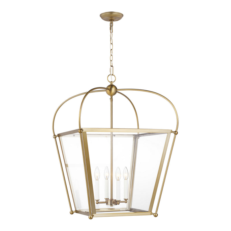 Visual Comfort Studio - 5291004EN-848 - Four Light Foyer - Charleston - Satin Brass