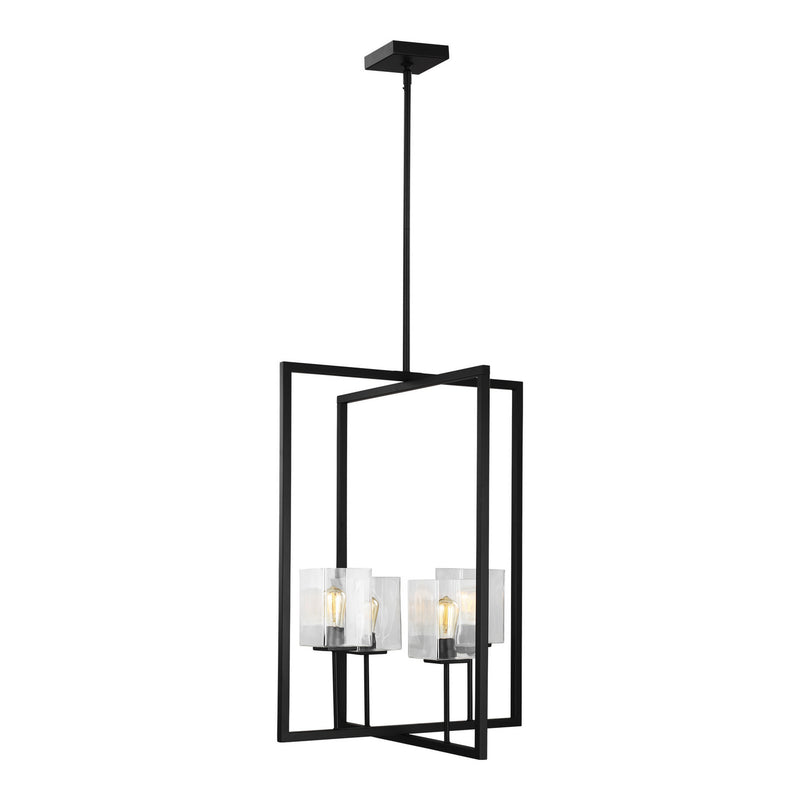 Four Light Hall / Foyer<br /><span style="color:#4AB0CE;">Entrega: 4-10 dias en USA</span><br /><span style="color:#4AB0CE;font-size:60%;">PREGUNTE POR ENTREGA EN PANAMA</span><br />Collection: Mitte<br />Finish: Midnight Black