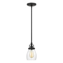 One Light Mini-Pendant<br /><span style="color:#4AB0CE;">Entrega: 4-10 dias en USA</span><br /><span style="color:#4AB0CE;font-size:60%;">PREGUNTE POR ENTREGA EN PANAMA</span><br />Collection: Belton<br />Finish: Midnight Black