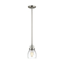 Generation Lighting - 6114501EN7-962 - One Light Mini-Pendant - Belton - Brushed Nickel