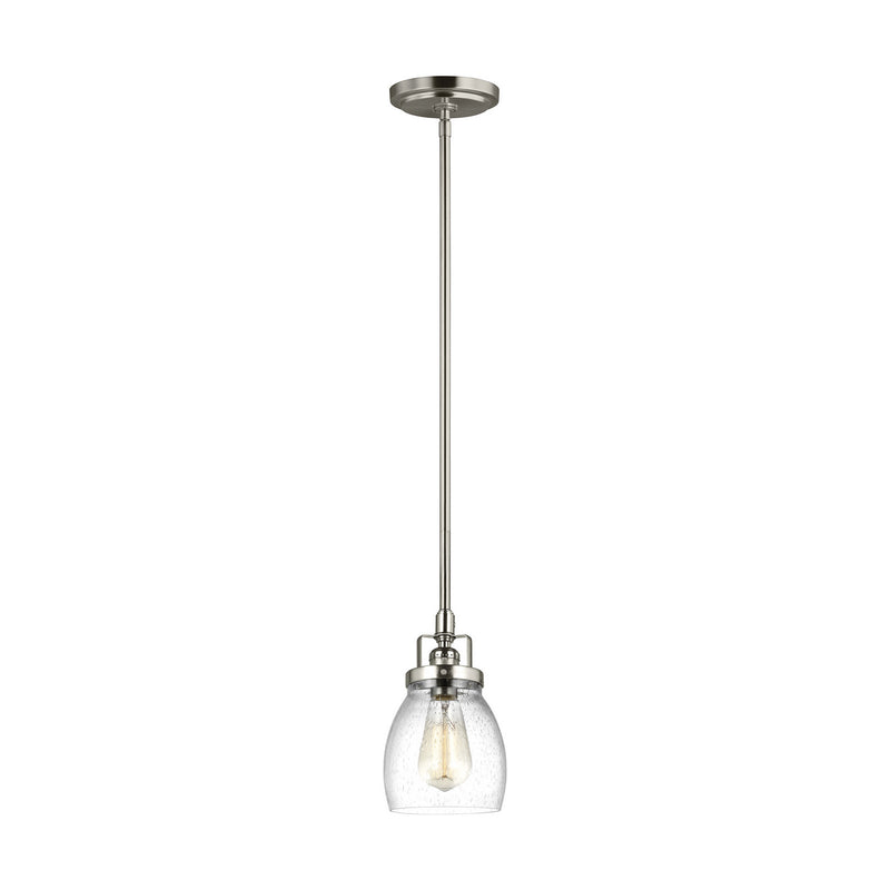 Generation Lighting - 6114501EN7-962 - One Light Mini-Pendant - Belton - Brushed Nickel