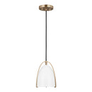 Visual Comfort Studio - 6151801EN3-848 - One Light Mini-Pendant - Norman - Satin Brass