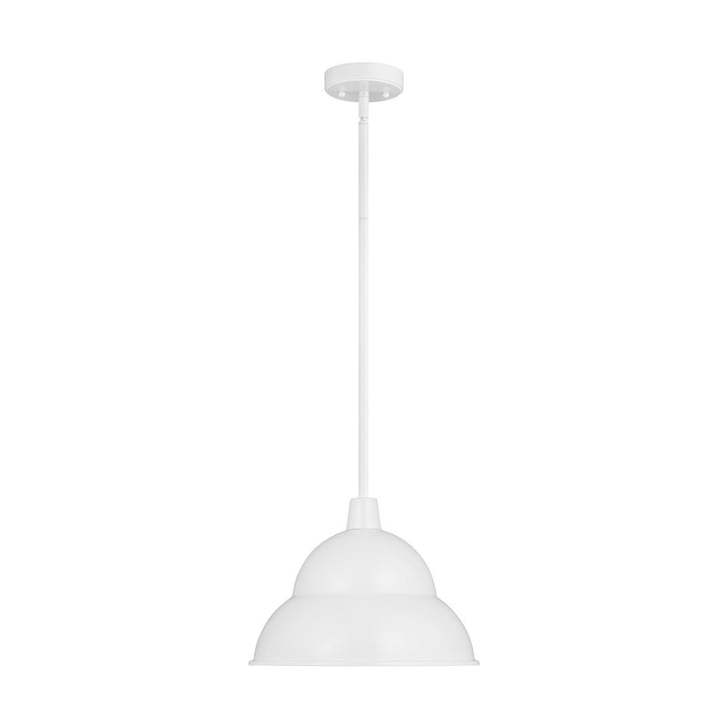Visual Comfort Studio - 6236701EN3-15 - One Light Outdoor Pendant - Barn Light - White