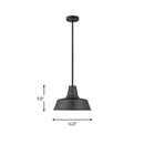 One Light Outdoor Pendant<br /><span style="color:#4AB0CE;">Entrega: 4-10 dias en USA</span><br /><span style="color:#4AB0CE;font-size:60%;">PREGUNTE POR ENTREGA EN PANAMA</span><br />Collection: Barn Light<br />Finish: Black