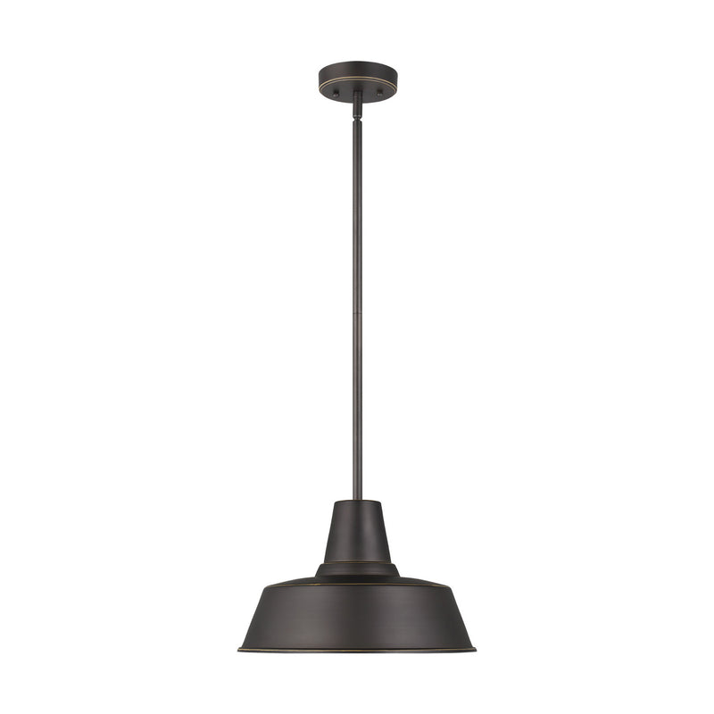 Visual Comfort Studio - 6237401-71 - One Light Outdoor Pendant - Barn Light - Antique Bronze