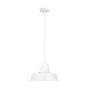 Visual Comfort Studio - 6237401EN3-15 - One Light Outdoor Pendant - Barn Light - White