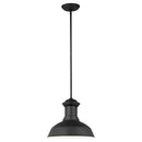 Generation Lighting - 6247701-12 - One Light Outdoor Pendant - Fredricksburg - Black
