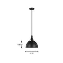 One Light Pendant<br /><span style="color:#4AB0CE;">Entrega: 4-10 dias en USA</span><br /><span style="color:#4AB0CE;font-size:60%;">PREGUNTE POR ENTREGA EN PANAMA</span><br />Collection: Rockland<br />Finish: Midnight Black