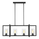 Four Light Island Pendant<br /><span style="color:#4AB0CE;">Entrega: 4-10 dias en USA</span><br /><span style="color:#4AB0CE;font-size:60%;">PREGUNTE POR ENTREGA EN PANAMA</span><br />Collection: Mitte<br />Finish: Midnight Black