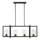 Four Light Island Pendant<br /><span style="color:#4AB0CE;">Entrega: 4-10 dias en USA</span><br /><span style="color:#4AB0CE;font-size:60%;">PREGUNTE POR ENTREGA EN PANAMA</span><br />Collection: Mitte<br />Finish: Midnight Black