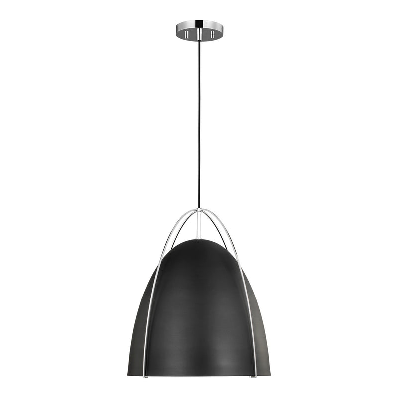 Visual Comfort Studio - 6651701-05 - One Light Pendant - Norman - Chrome