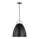 One Light Pendant<br /><span style="color:#4AB0CE;">Entrega: 4-10 dias en USA</span><br /><span style="color:#4AB0CE;font-size:60%;">PREGUNTE POR ENTREGA EN PANAMA</span><br />Collection: Norman<br />Finish: Satin Brass