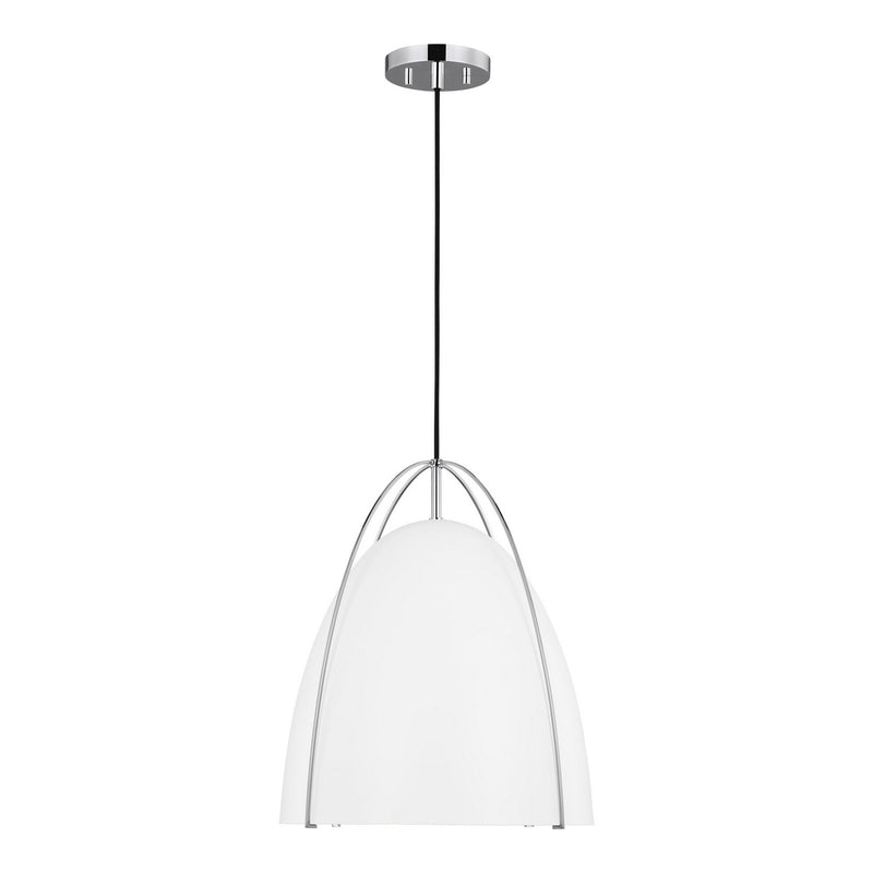 Visual Comfort Studio - 6651801-05 - One Light Pendant - Norman - Chrome