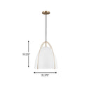 One Light Pendant<br /><span style="color:#4AB0CE;">Entrega: 3-4 semanas en USA</span><br /><span style="color:#4AB0CE;font-size:60%;">PREGUNTE POR ENTREGA EN PANAMA</span><br />Collection: Norman<br />Finish: Satin Brass