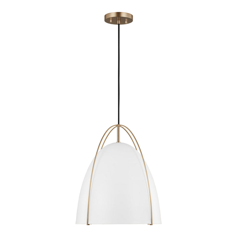 Visual Comfort Studio - 6651801-848 - One Light Pendant - Norman - Satin Brass