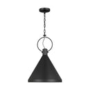 Visual Comfort Studio - 6684901EN3-112 - One Light Pendant - Lyon - Midnight Black
