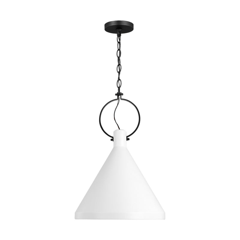 Visual Comfort Studio - 6684901EN3-115 - One Light Pendant - Lyon - Matte White