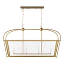 Visual Comfort Studio - 6691004EN-848 - Four Light Linear Lantern - Charleston - Satin Brass