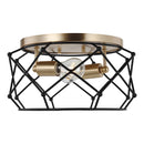 Visual Comfort Studio - 7534102-848 - Two Light Flush Mount - Zarra - Satin Brass