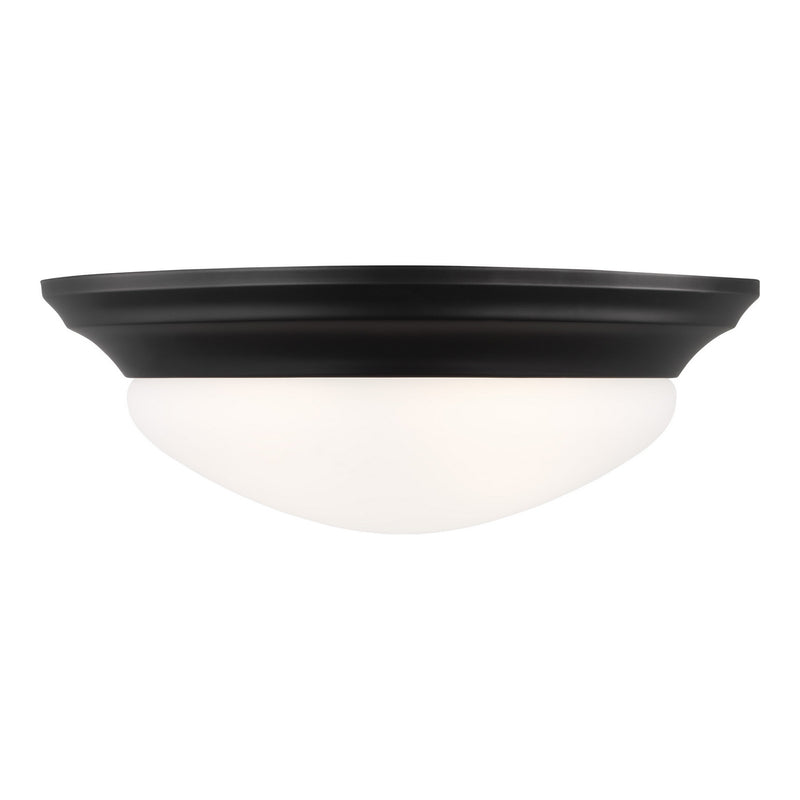 Generation Lighting - 75435-112 - Two Light Flush Mount - Nash - Midnight Black