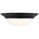 Generation Lighting - 75436EN3-112 - Three Light Flush Mount - Nash - Midnight Black