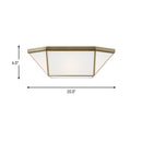 Four Light Flush Mount<br /><span style="color:#4AB0CE;">Entrega: 4-10 dias en USA</span><br /><span style="color:#4AB0CE;font-size:60%;">PREGUNTE POR ENTREGA EN PANAMA</span><br />Collection: Morrison<br />Finish: Satin Brass