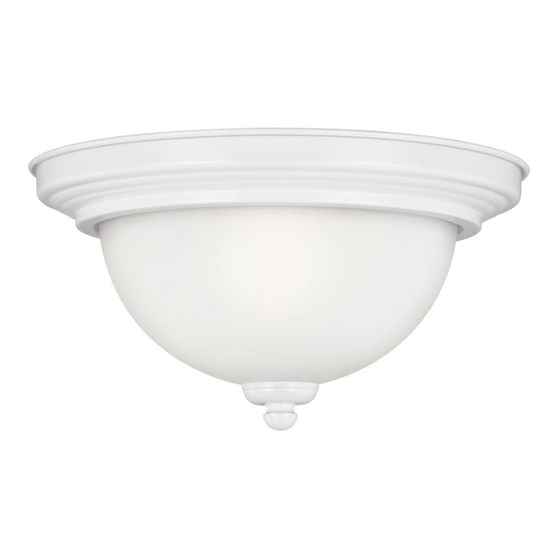 Generation Lighting - 77063EN3-15 - One Light Flush Mount - Geary - White