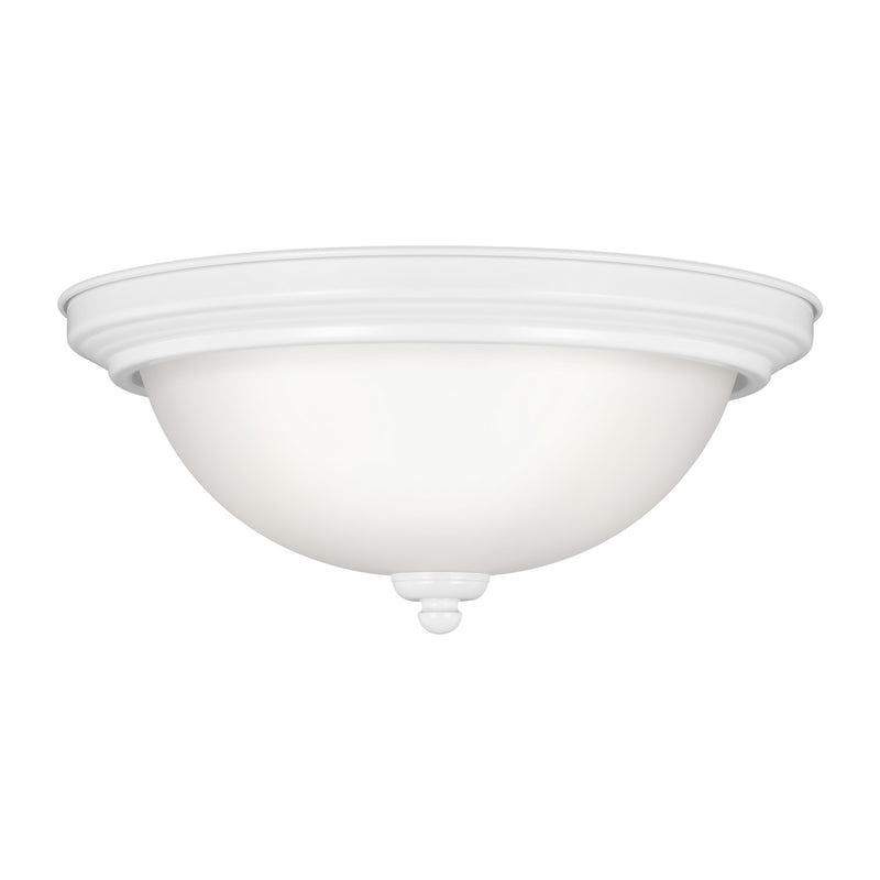 Generation Lighting - 77064EN3-15 - Two Light Flush Mount - Geary - White