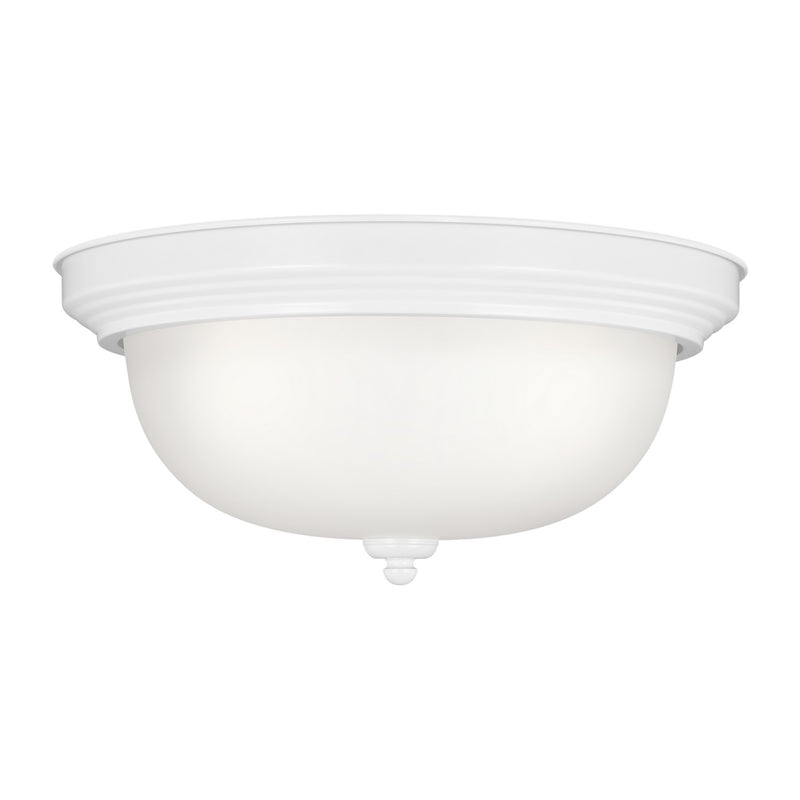 Generation Lighting - 77065EN3-15 - Three Light Flush Mount - Geary - White