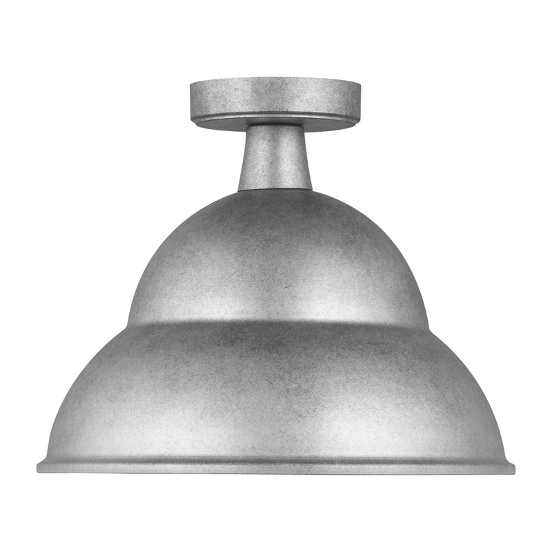 Visual Comfort Studio - 7836701-57 - One Light Outdoor Flush Mount - Barn Light - Weathered Pewter