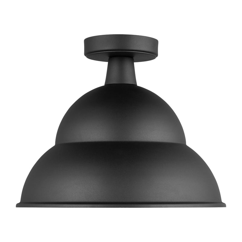 Visual Comfort Studio - 7836701EN3-12 - One Light Outdoor Flush Mount - Barn Light - Black