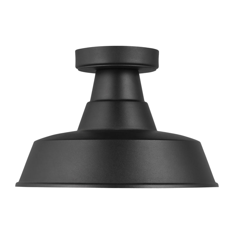 Visual Comfort Studio - 7837401-12 - One Light Outdoor Flush Mount - Barn Light - Black