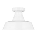 Visual Comfort Studio - 7837401-15 - One Light Outdoor Flush Mount - Barn Light - White